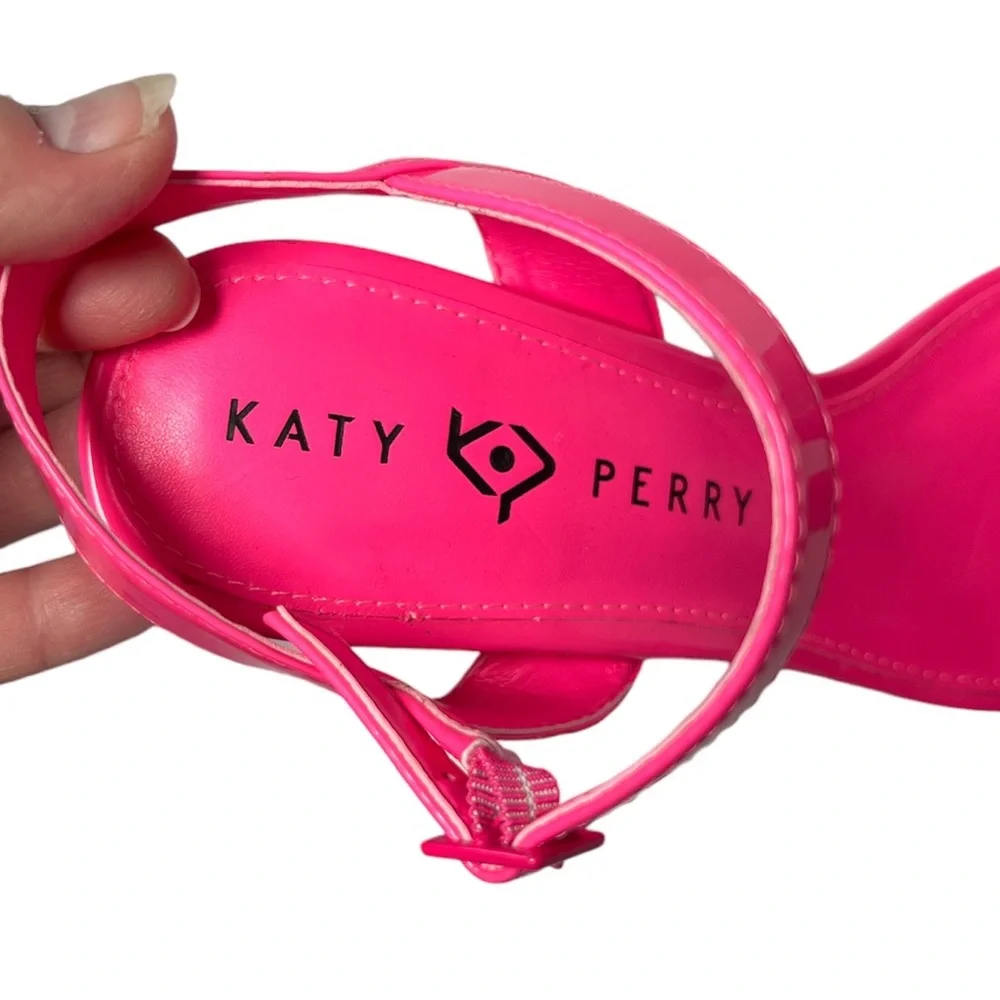 Katy Perry Women's Pink The‎ Ira Square Toe Wedge Slingback Sandal Sz. 8.5